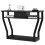 Black Console Table with Drawer and Shelf - 120 x 30 x 81 cm 1