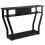 Black Console Table with Drawer and Shelf - 120 x 30 x 81 cm 3