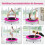 Foldable 97 cm Pink Trampoline for Kids, 150 kg Capacity 4