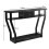 Black Console Table with Drawer and Shelf - 120 x 30 x 81 cm 5
