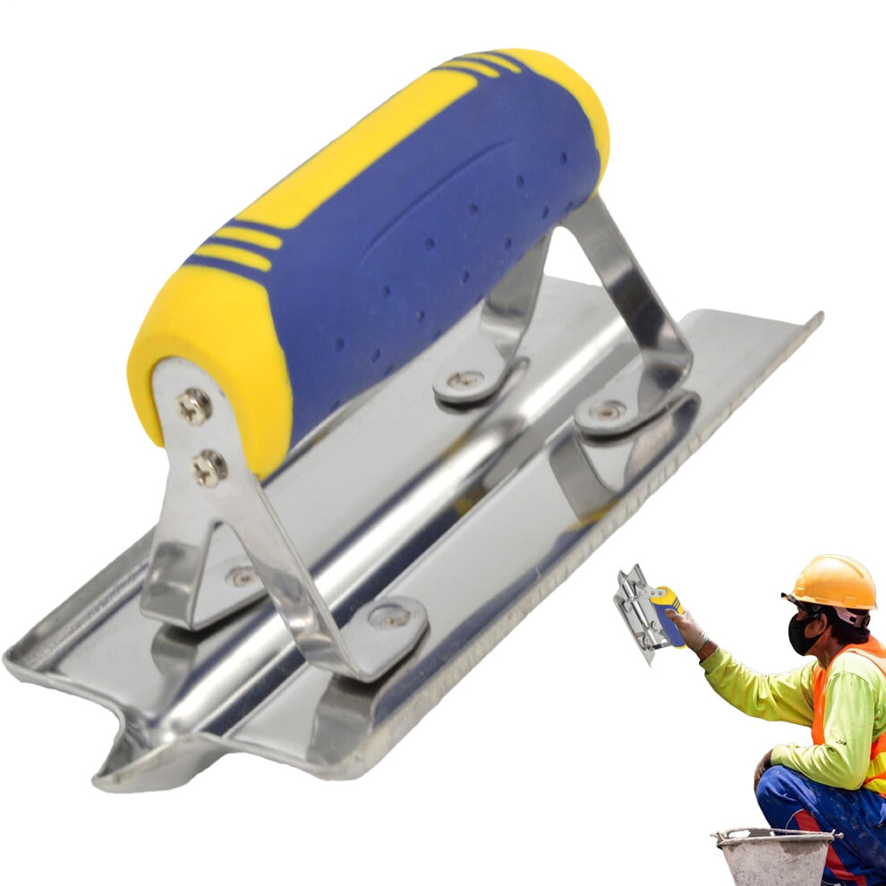 Concrete Finishing Tools Edger And Grooving Trowel With Ergonomic Grip End And Straight 9044945486513