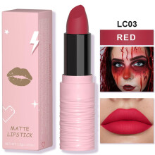 Red Face and Body Paint Stick with Full Coverage, Long Lasting Cream for Sports, Halloween, Cosplay