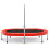 Foldable Fitness Trampoline with Adjustable Handle, Red, 150kg Capacity 2
