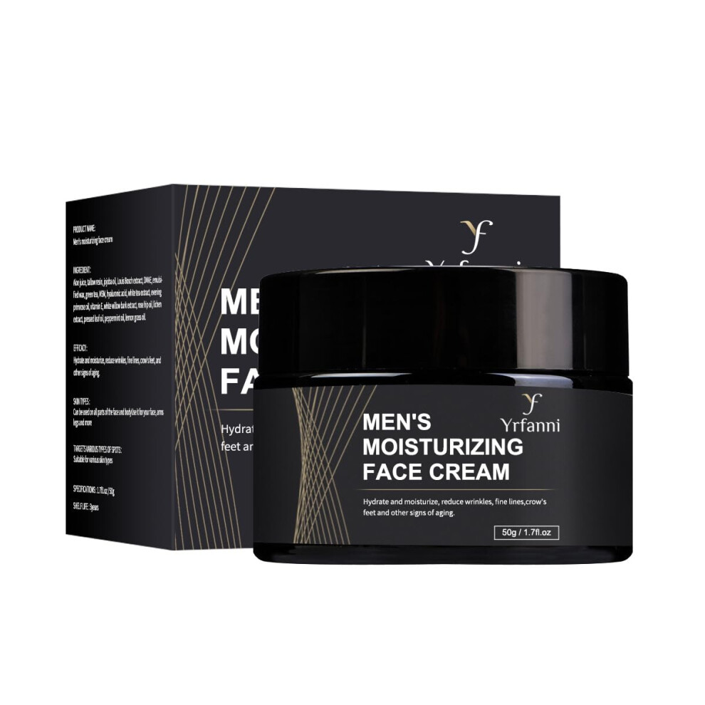 Men's Face Moisturizer with AntiWrinkle Formula, Fast Absorbing Gel, Deep Hydration and Even Tone