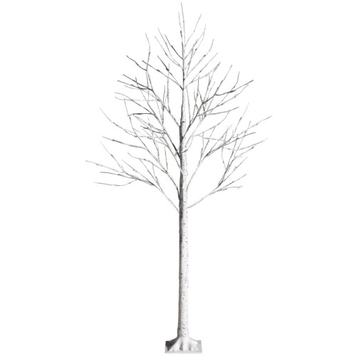Abedul artificial de 180 cm con 96 luces LED