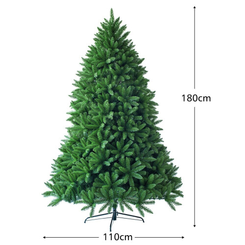 180 cm tekokuusi PVC-neuloilla, vihreä 2