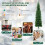 Medio árbol de Navidad de 210 cm con 150 luces LED 1