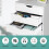 Mobile File Cabinet with 5 Drawers, White, 48x39.5x65.5 cm 4