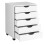 Mobile File Cabinet with 5 Drawers, White, 48x39.5x65.5 cm 2