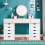 Mobile File Cabinet with 5 Drawers, White, 48x39.5x65.5 cm 5