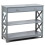 Mesa de console com gaveta, 3 níveis, madeira, 100x30x80 cm, cinza 2
