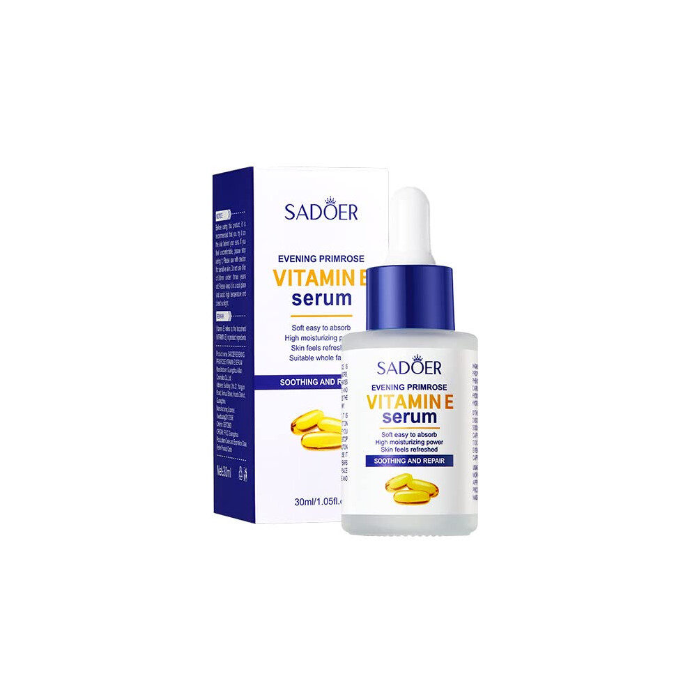 Vitamin E Serum for Face Anti Aging, Deep Hydration, Firms Skin, Plumps Fine Lines, 1.05 Fl Oz