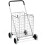 Collapsible Shopping Cart with Wheels, Silver, 45kg Capacity 1