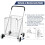 Collapsible Shopping Cart with Wheels, Silver, 45kg Capacity 5