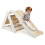 Brinquedo de escalada para bebês - Conjunto triangular 4 em 1 com rampa 3