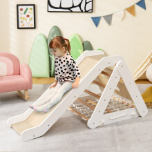 Juguete de escalada para niños pequeños: juego triangular 4 en 1 con rampa