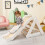 Brinquedo de escalada para bebês - Conjunto triangular 4 em 1 com rampa 1