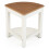 Corner Shower Stool with Shelf, Waterproof HDPE, White 2