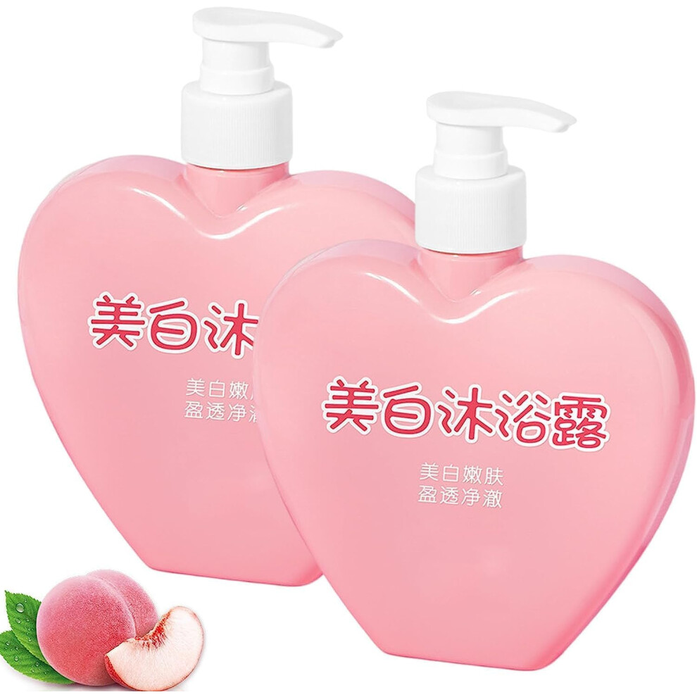 Peach Whitening Body Wash Set With Deep Skin Brightening And Longlasting Fragrance, Scent