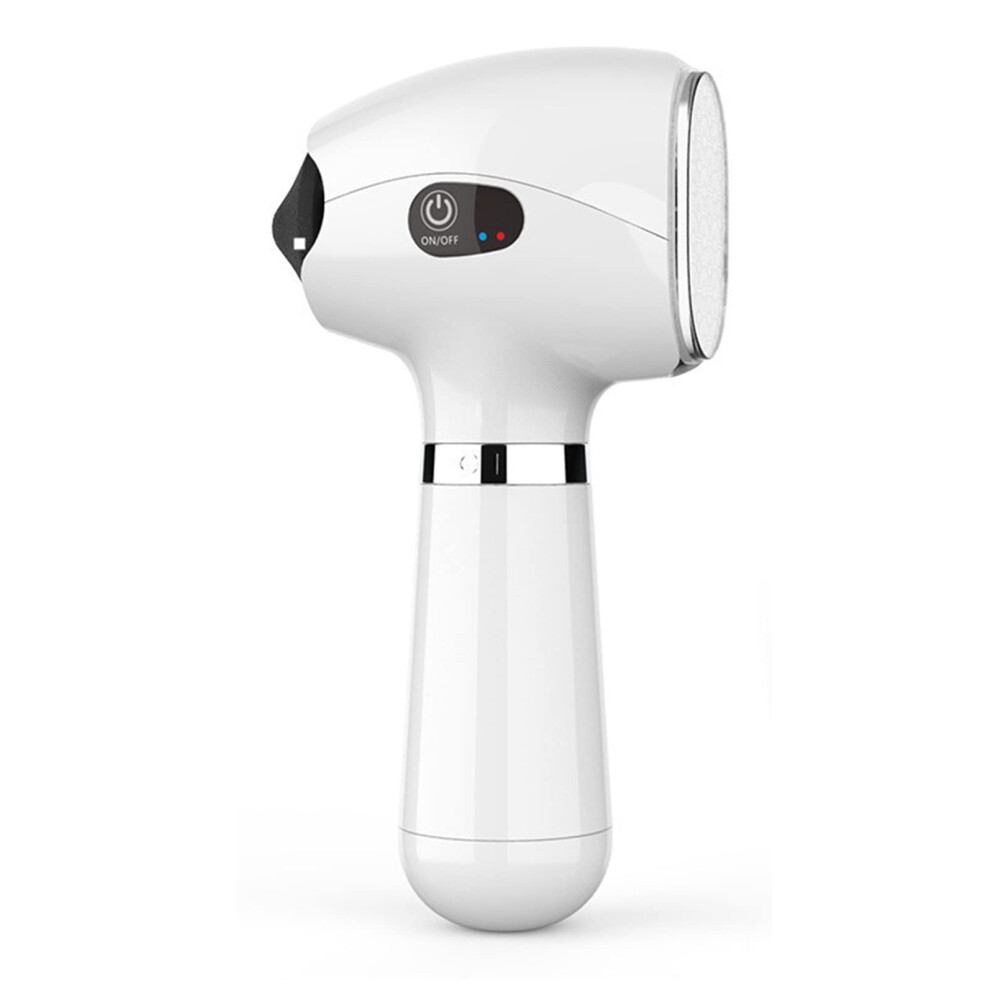 White Electric Callus Remover With Glass Nano File, Doublesided Electric Foot File For Dead Skin,