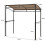 Weatherproof Grill Gazebo, Metal Frame, Shelf & Hooks 3