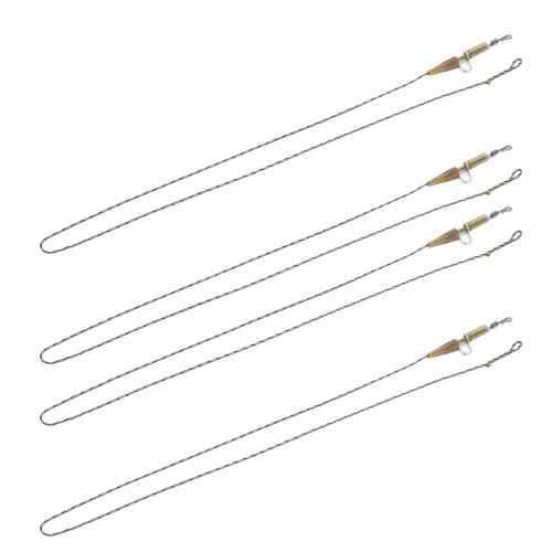 Hybrid Camo Leadcore Carp Fishing Leaders Replaceable 1.2m Set