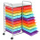 Mobile Storage Cart with 20 Colorful Drawers 1