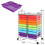 Mobile Storage Cart with 20 Colorful Drawers 2