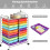 Mobile Storage Cart with 20 Colorful Drawers 4