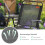 4-Piece Black Folding Garden Chairs with Armrests 5