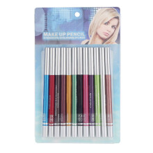 Waterproof Eyeliner Pencil Set 12 Colors Vibrant Long Lasting Eye Makeup PlantBased