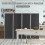 4-Panel Folding Room Divider, Gray, 221 x 188 cm 2