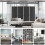 4-Panel Folding Room Divider, Gray, 221 x 188 cm 3