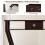 Consolle con cassetto e ripiano, 120x30x81 cm, marrone 5