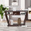 Consolle con cassetto e ripiano, 120x30x81 cm, marrone 2
