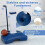 Set di canestro da basket regolabile 4 in 1 per bambini con accessori 5