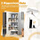 Libreria a S a 5 ripiani con sistema antiribaltamento, bianca 5