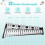 Set di xilofono a 32 note con supporto regolabile e borsa 5