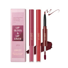 Matte Liquid Lipstick and Waterproof Lip Liner Set, 6 Pcs Long Lasting Smudge Proof Red Lip Gloss