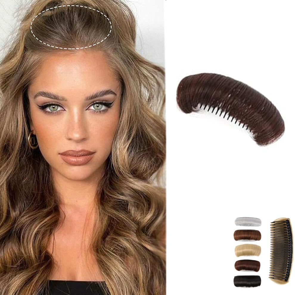 Hair Volume Insert Hair Bump Clip Dark Brown Invisible Boost for Natural AllDay Hold Styling