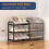 Expandable Shoe Rack,3 Levels,Space-Saving Narrow Adjustable Shoe Rack 7