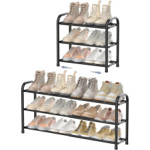 Expandable Shoe Rack,3 Levels,Space-Saving Narrow Adjustable Shoe Rack