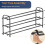 Expandable Shoe Rack,3 Levels,Space-Saving Narrow Adjustable Shoe Rack 8