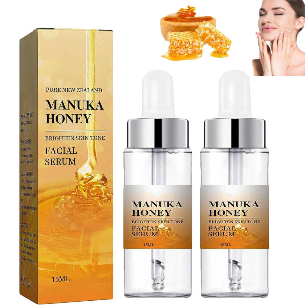 Honey Face Serum with Bee Venom, Anti Aging Hydrating AntiWrinkle Care, Nourishing 2 Pack