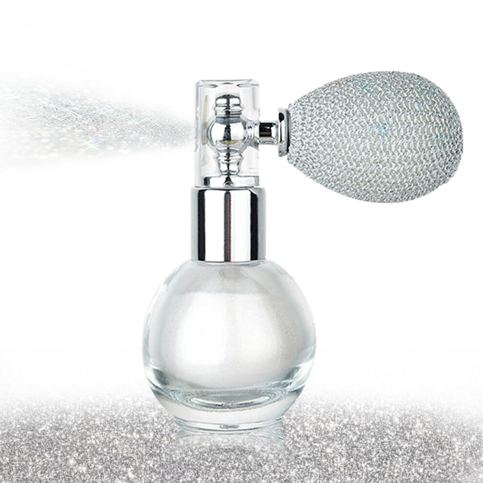 White Glitter Spray 01 Pearl Body Shimmer Spray With Instant Shimmer Effect And Fine Sparkle Finish