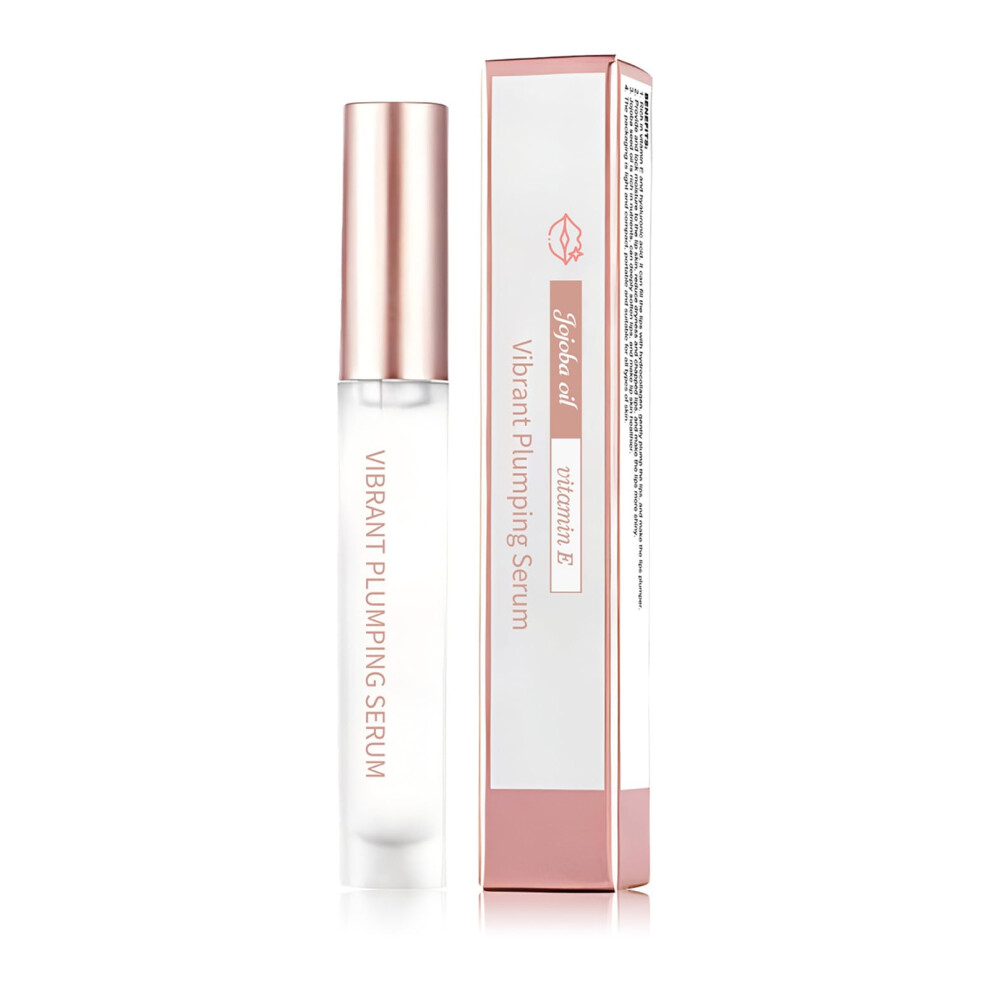 Lip Plumper Gloss with Vitamin E, NonSticky Hydrating Lip Gloss for Dry or Cracked Lips