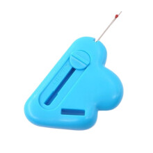 Magnetic Seam Guide 2in1 Adjustable With BuiltIn Seam Ripper For Sewing Machines Needle Threader Blue
