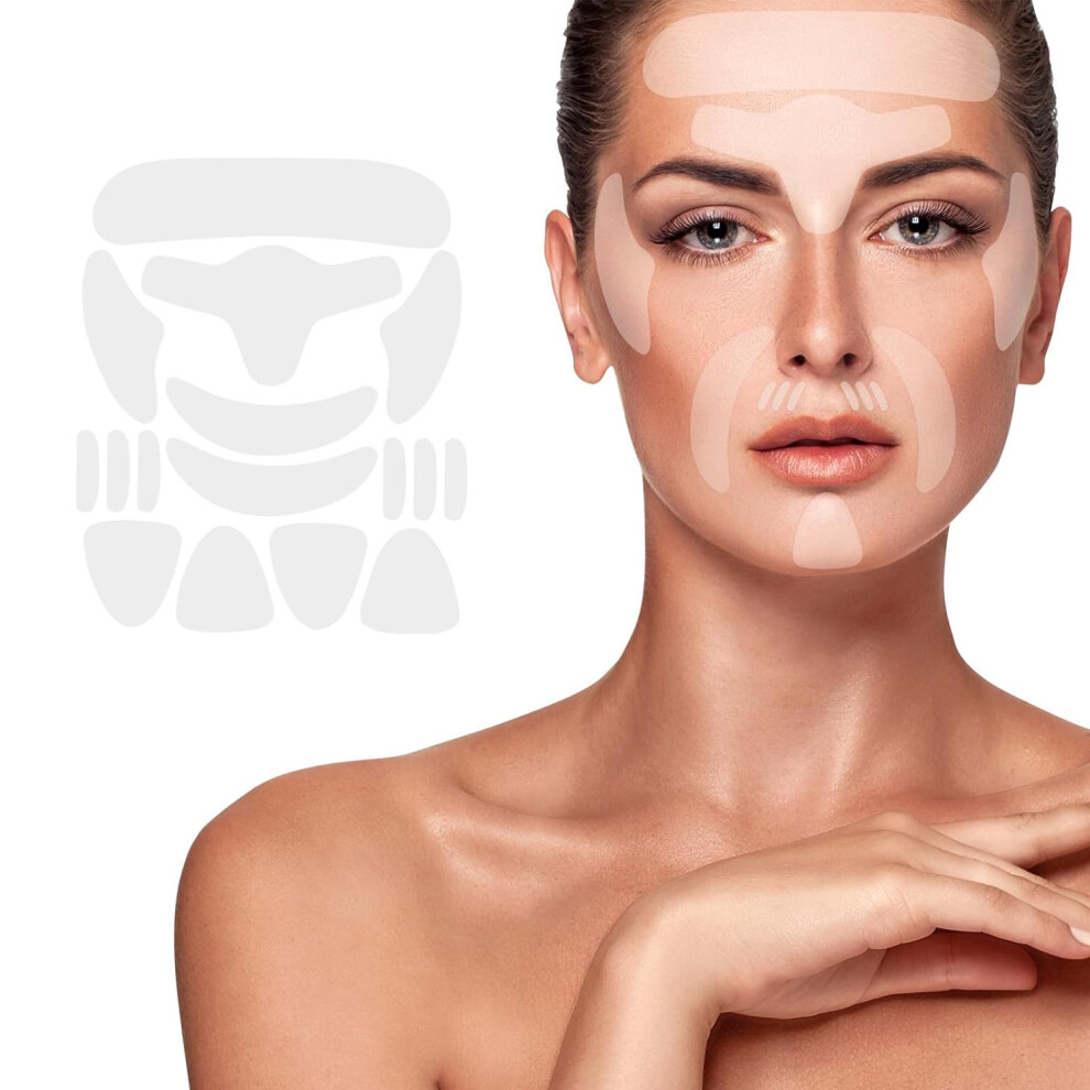 Face Wrinkle Patches 208pcs Overnight Silicone AntiWrinkle Pads for Forehead Smile Lines Chin
