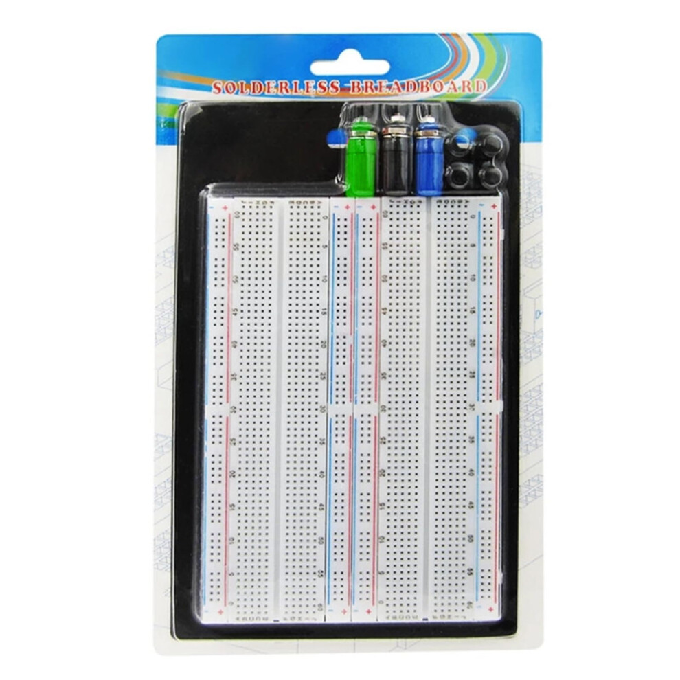 1660 Tie Point Solderless Breadboard With 3 Binding Posts For Rapid Electronics Prototyping 9164114303684
