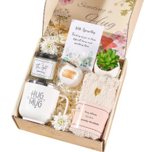 Sympathy Gift Basket with Comfort Care Set for Loss, Bereavement and Funeral Condolences